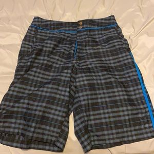 Boys adidas plaid shorts